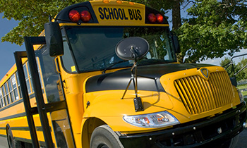Glass for school buses